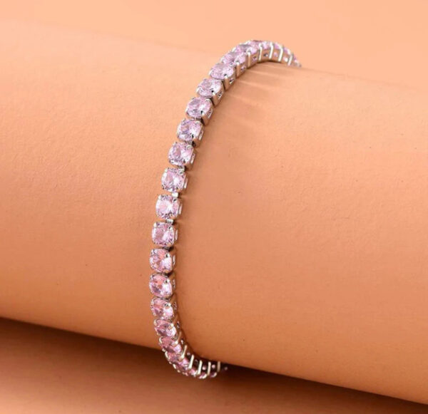 Zirconia pink bracelet - Image 2