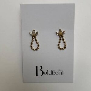 Flower dangle earrings