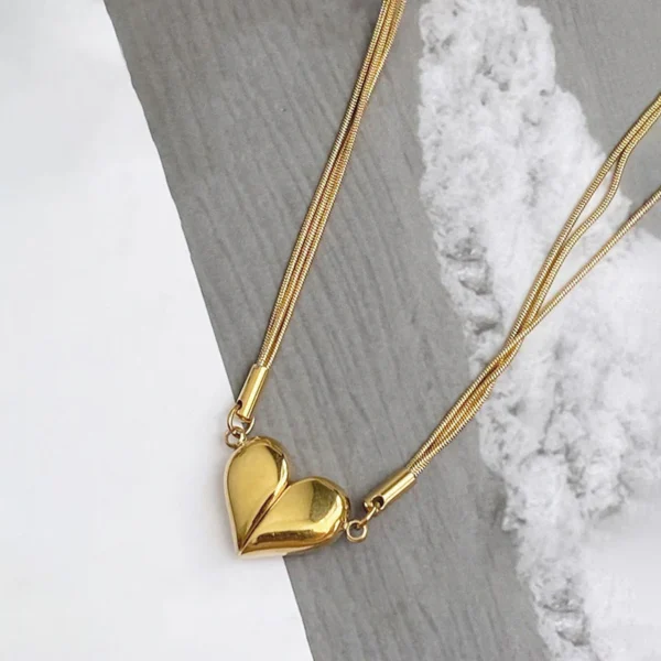 Separable heart necklace